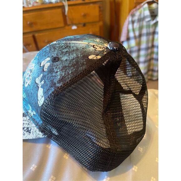 Cabela's Club Men's Camouflage Mesh Back Adjustable Snapback Hat Black One Size - Picture 7 of 7